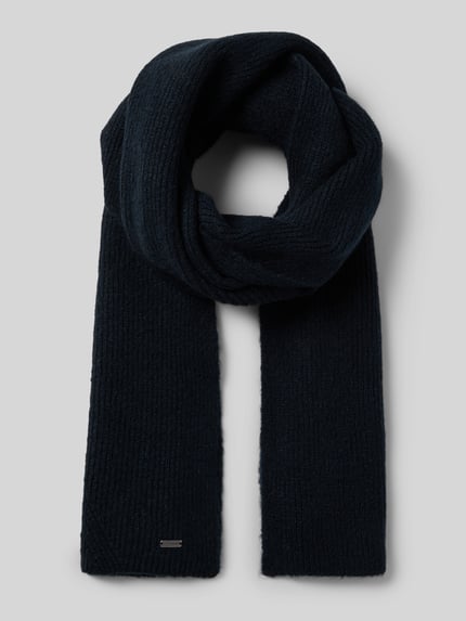 Tom Tailor Sjaal met katoen Marineblauw - 1