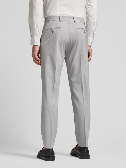 Selected Slim Fit Anzughose mit Knopf- und Reißverschluss Hellgrau 5