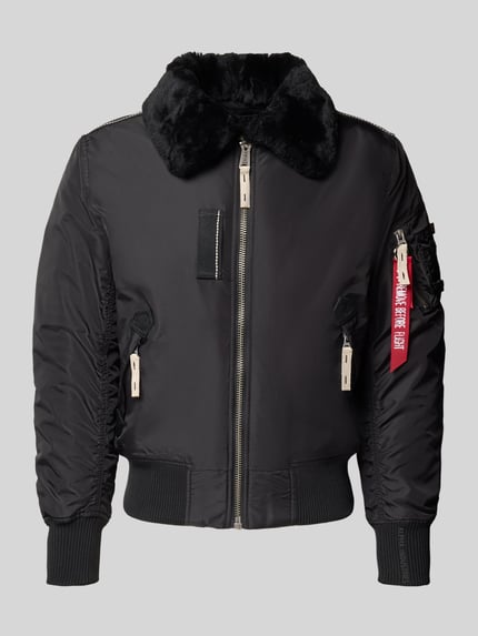 Alpha Industries Kurtka z zamkiem błyskawicznym model ‘INJECTOR’ Antracytowy 2
