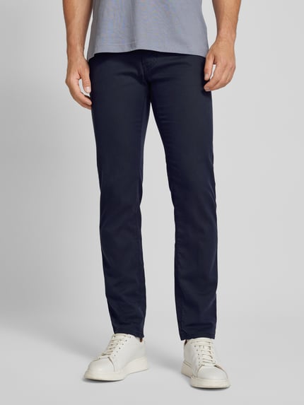 Pierre Cardin Tapered Fit Hose im 5-Pocket-Design Modell 'LYON' Marine 4