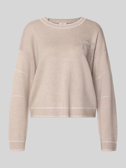 Pullover mit Zierknöpfen Shop The Look MANNEQUINE