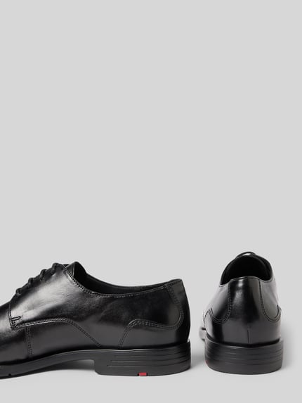 LLOYD Veterschoenen met gladde zool, model 'Ezy' Zwart - 2