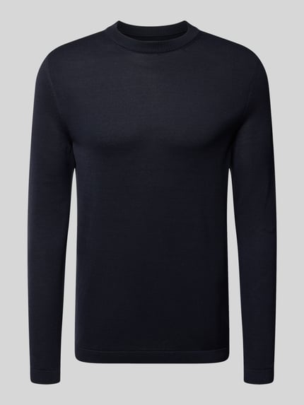 Marc O'Polo Slim Fit Pullover aus reiner Baumwolle Marc O'Polo × DFB Travel Collection Dunkelblau 2