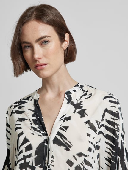 COMMA Bluse mit Tunikakragen Black 3
