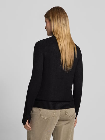 Jake*s Casual Rollkragenpullover mit Label-Detail Black 5