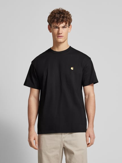 Carhartt Work In Progress T-shirt met labelstitching Zwart - 4