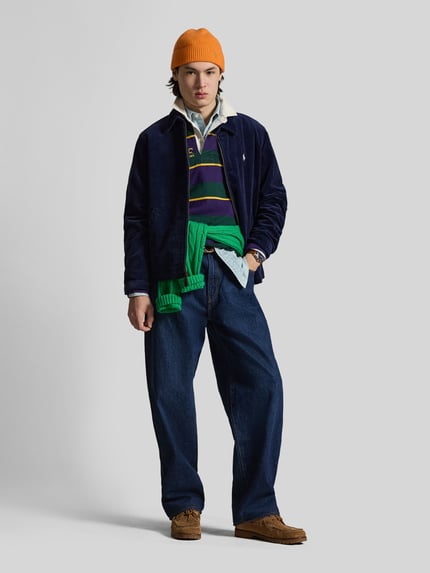 Polo Ralph Lauren Regular Fit Blouson aus reiner Baumwolle Marine 1