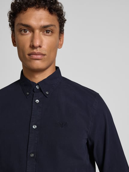 PME Legend Regular Fit Freizeithemd mit Button-Down-Kragen Marine 3