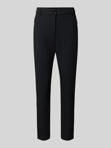 krój slim fit Wąskie spodnie z dodatkiem wiskozy model 'SILEA' Shop The Look MANNEQUINE