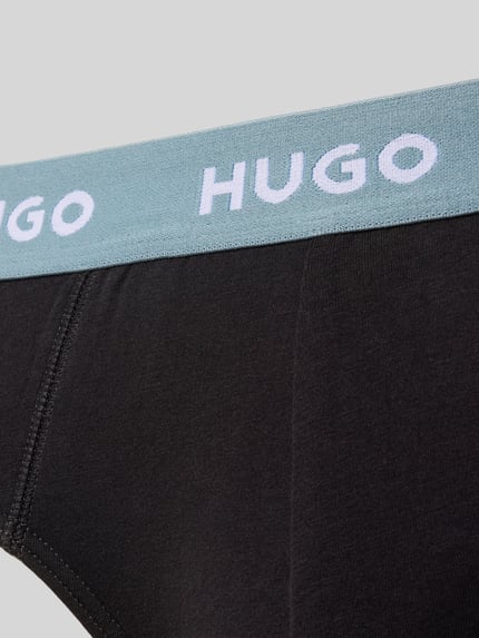 HUGO Slips im 3er-Pack aus Baumwoll-Mix Black 2