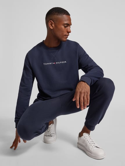 Tommy Hilfiger Regular Fit Sweatshirt aus Baumwoll-Mix Marine 3