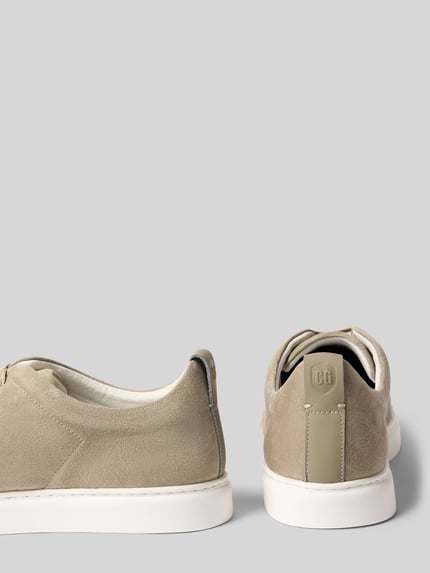CG – CLUB of GENTS Sneakersy z naturalnej skóry w imitacji weluru model 'Uwin' Jasnozielony 2