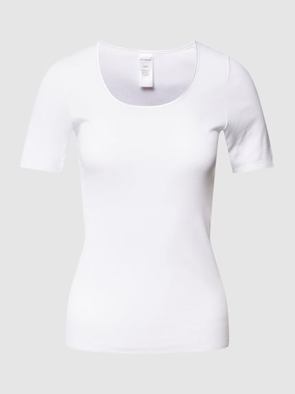 SCHIESSER T-shirt met ronde hals, model 'LUXURY' Wit - 2