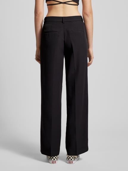 ONLY Stoffen broek met bandplooien, model 'BERRY' Zwart - 5