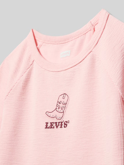 Levi’s® Kids T-Shirt mit Label-Stitching Rosa 2