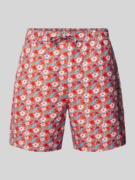 Lyle & Scott Shorts mit floralem Muster Rot 2