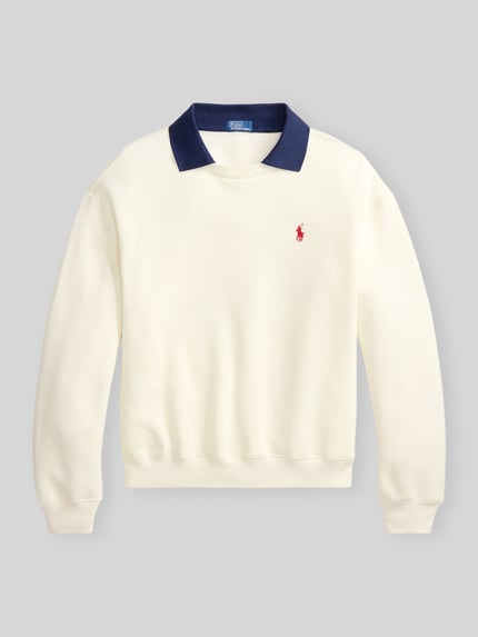 Polo Ralph Lauren Loose Fit Sweatshirt aus Baumwoll-Mix Offwhite 2