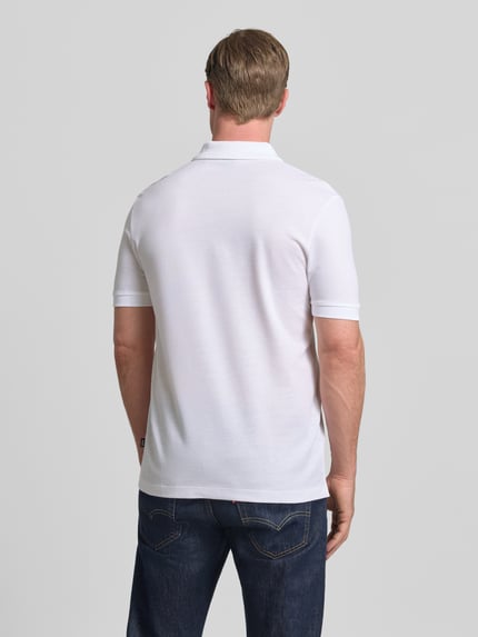 BOSS Regular Fit Poloshirt aus Baumwoll-Lyocell-Mix Modell 'H-PARAS 70' Weiss 5