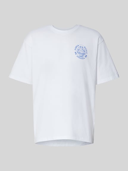 Edwin T-Shirt mit Label-Print Modell 'EDWIN MUSIC CHANNEL' Weiss 2
