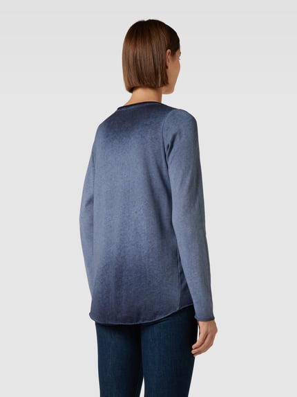 Smith and Soul Longsleeve met labelapplicatie Marineblauw - 5