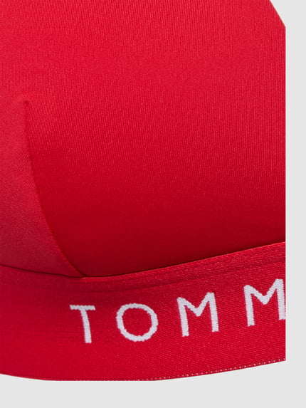 Tommy Hilfiger Góra od bikini z wiązaniem na szyi model 'ORIGINAL' Czerwony 2