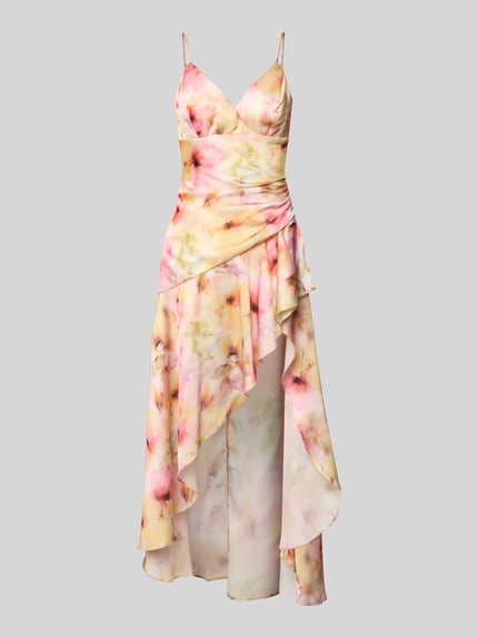 Bardot Abendkleid mit Herz-Ausschnitt Modell 'SORELLA' GELB 2