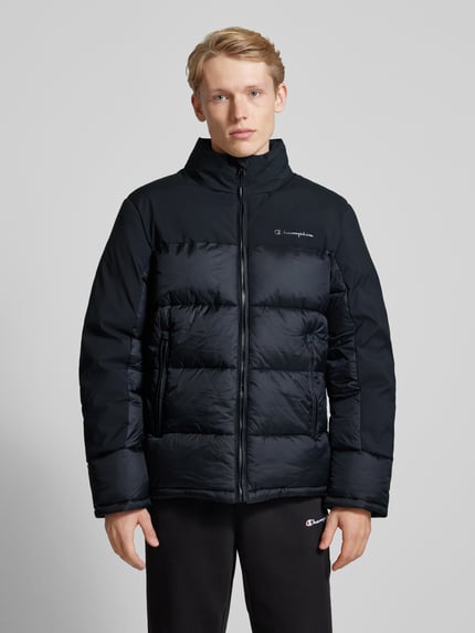 Champion Steppjacke mit Label-Print Black 4
