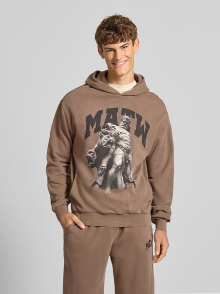 REVIEW X MATW Hoodie met capuchon Middenbruin - 4