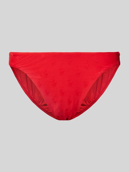 Polo Ralph Lauren Bikinibroekje met label- en structuurmotief Rood - 1
