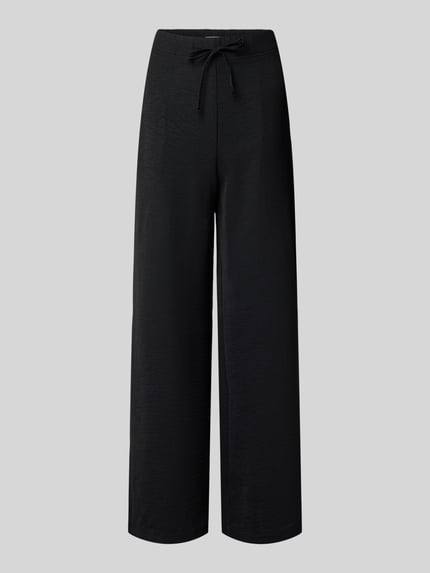Productfoto, Stoffen broek met structuurpatroon van Christian Berg Woman, relaxed fit, tunnelkoord, steekzakken, maat 36 bandwijdte 38 cm, binnenbeenlengte 78 cm