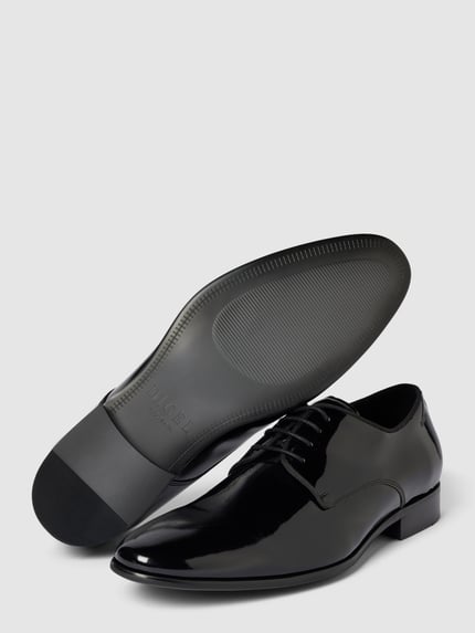 DIGEL Derby-Schuhe aus Leder mit Schnürung Modell 'SILVANO' Black 4