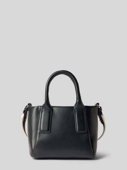 Produktfoto, Henkeltasche in Lederoptik von Tommy Hilfiger, Optik: Unifarben, Karabinerverschluss, Hauptfach, Logo-Applikation, Tragehenkel, abnehmbarer Schulterriemen