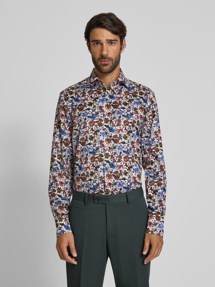OLYMP SIGNATURE Slim Fit Business-Hemd mit Kentkragen Modell 'Savio' Weiss 4
