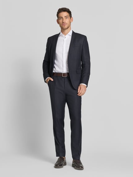 BOSS Slim Fit Businesshemd aus reiner Baumwolle Modell 'H-HANK-SP' Weiss 1