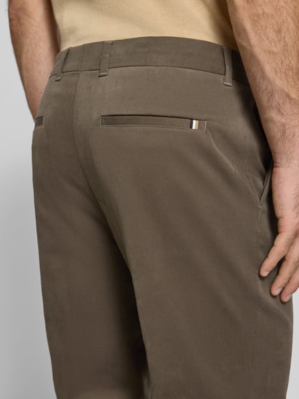 BOSS Tapered broek van mini-corduroy, model 'PERIN' Leem - 3