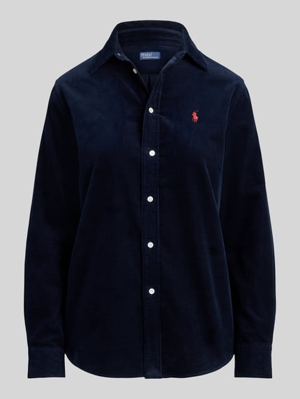 Polo Ralph Lauren Regular Fit Hemdbluse aus reiner Baumwolle Marine 2