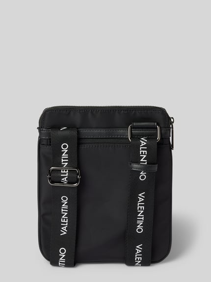 Valentino Bags Umhängetasche mit Label-Print Modell 'BANDOLIERA KYLO' Black 3
