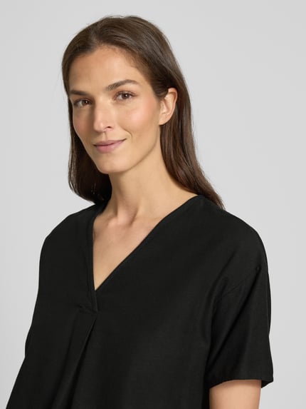 VILA Blouseshirt met V-hals, model 'PRISILLA' Zwart - 3