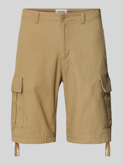 JACK & JONES Szorty cargo o kroju regular fit ze szlufkami na pasek model ‘COLE BARKLEY’ Beżowy 2