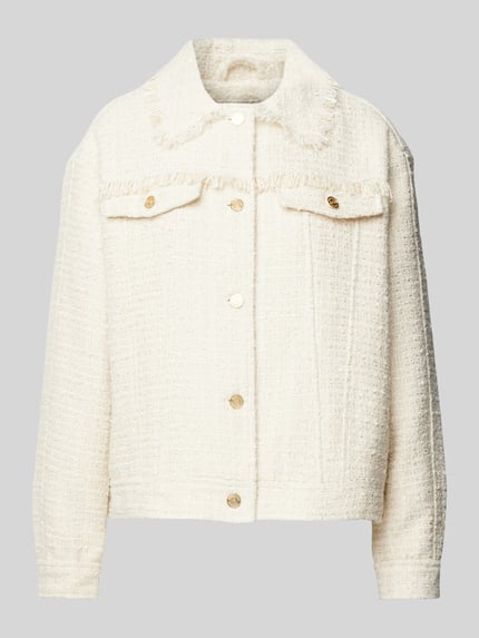 Scotch & Soda Jacke mit Strukturmuster Ecru 2