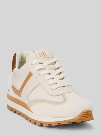 Lauren Ralph Lauren Sneaker aus echtem Rindsleder Weiss 1