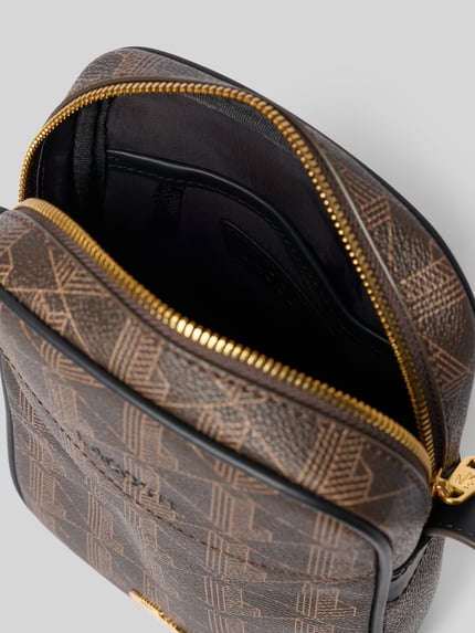 Lacoste Umhängetasche mit Logo-Print Modell 'Blend Vertical Camera Bag' Mittelbraun 5