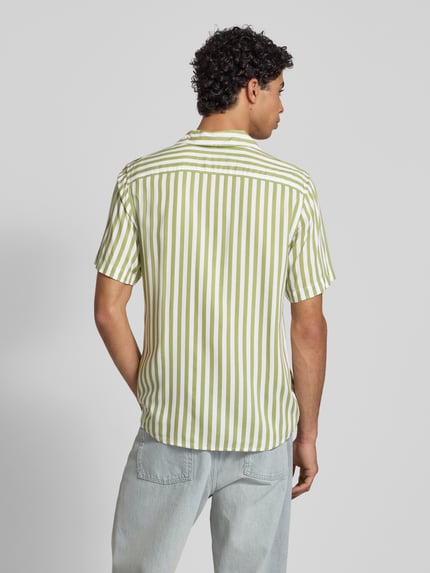 ONLY & SONS Regular fit vrijetijdsoverhemd met 1/2-mouwen, model 'WAYNE' Lichtgroen - 5