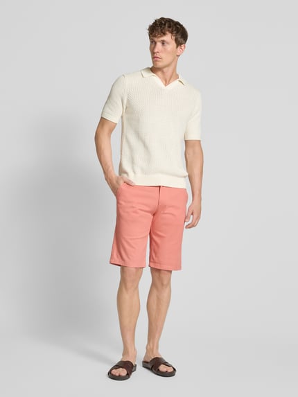 Tom Tailor Slim Fit Chinoshorts aus Baumwoll-Mix Rosa 1