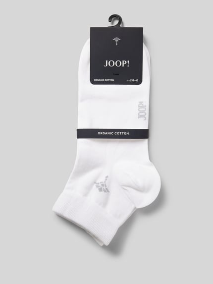 JOOP! COLLECTION Skarpety damskie JOOP! Collection;Mieszanka bawełny z dodatkiem streczu;Elastyczne, prążkowane ściągacze;Wyhaftowane logo;Szwy działowe Biały 3