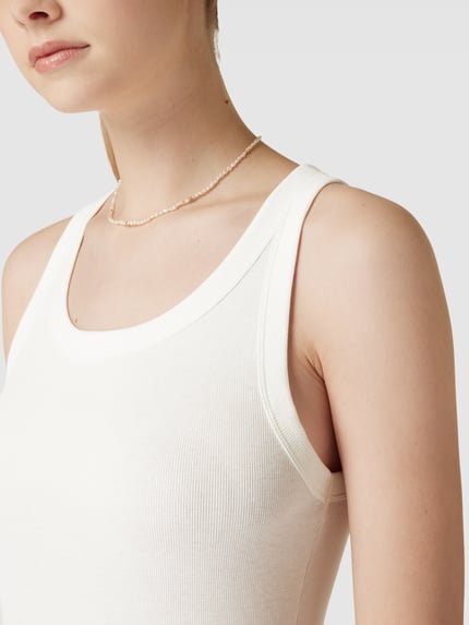 Marc O'Polo DENIM Tanktop mit U-Ausschnitt Offwhite 3