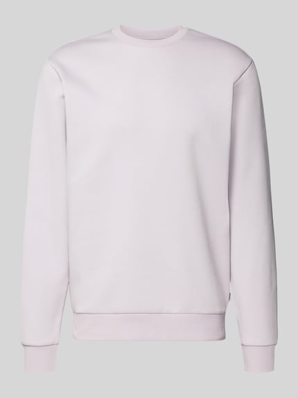 Productfoto, uniseks regular fit sweatshirt van katoenmix model 'CERES' van Only & Sons, effen, ronde hals, lange mouw, geribde boorden, sweatmateriaal