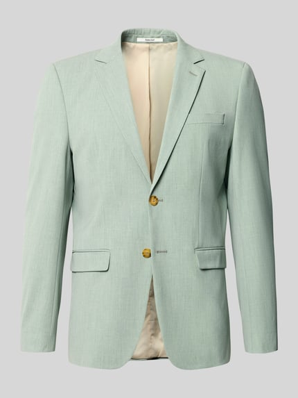 Produktfoto, Slim Fit Sakko mit Viskose-Anteil Modell 'LIAM' von Selected Homme in hellem Mintgrün, feine Struktur, beige Futter, Herren Sakko