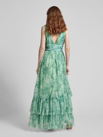 Lace & Beads Avondjurk in laagjeslook Groen - 5