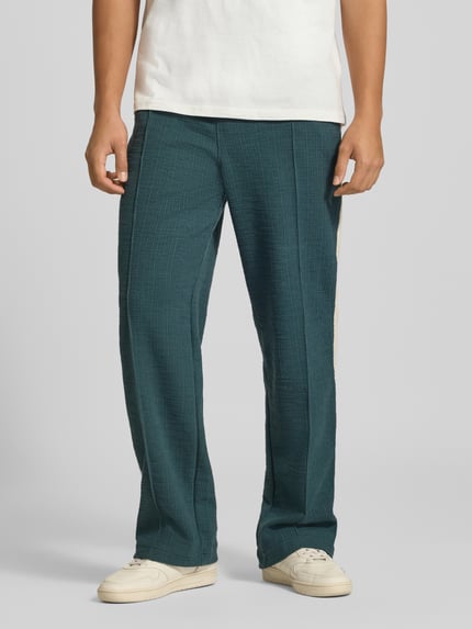 PEGADOR Straight Fit Sweatpants aus Baumwoll-Mix Dunkelgruen 4